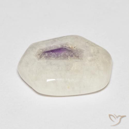 7.46ct Naturale Multicolore Fetta di geode di ametista, Taglio a fantasia, Trasparente