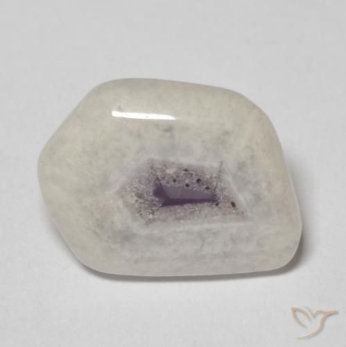6.34ct Naturale Multicolore Fetta di geode di ametista, Taglio a fantasia, Trasparente