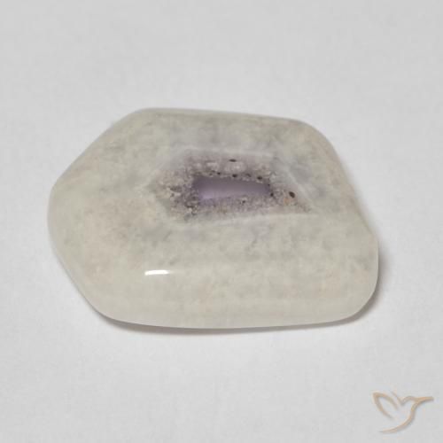 Fetta di geode di ametista Multicolore naturale da 6.34 ct, Taglio a fantasia, Trasparente