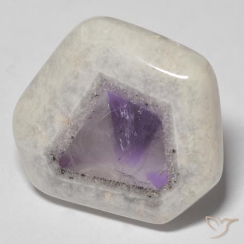 24.02ct Naturale Multicolore Fetta di geode di ametista, Taglio a fantasia, Trasparente
