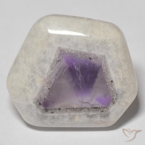 Fetta di geode di ametista Multicolore naturale da 24.02 ct, Taglio a fantasia, Trasparente