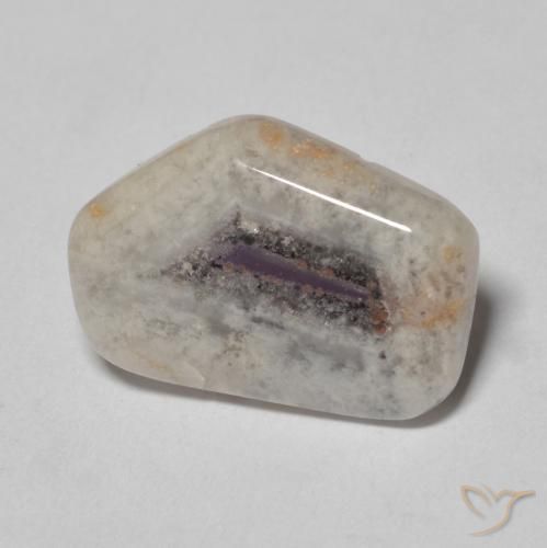 Fetta di geode di ametista Multicolore naturale da 6.15 ct, Taglio a fantasia, Trasparente