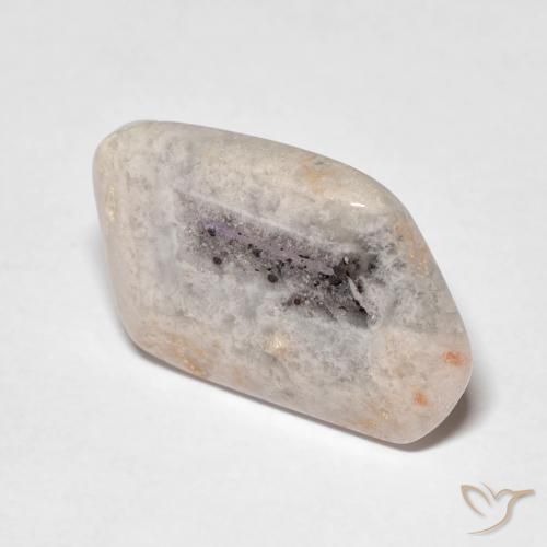 Fetta di geode di ametista Multicolore naturale da 8.02 ct, Taglio a fantasia, Trasparente