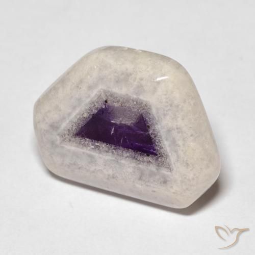14.42ct Naturale Multicolore Fetta di geode di ametista, Taglio a fantasia, Trasparente