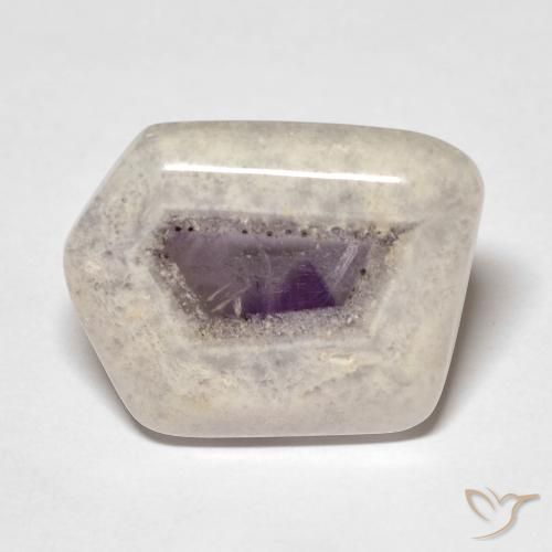 Fetta di geode di ametista Multicolore naturale da 14.31 ct, Taglio a fantasia, Trasparente