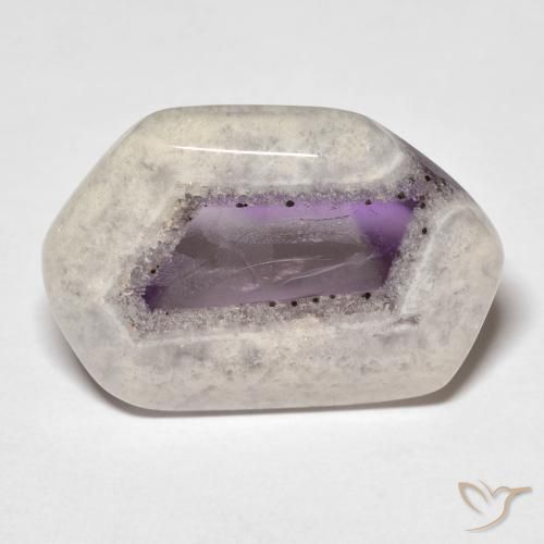 16.74ct Naturale Multicolore Fetta di geode di ametista, Taglio a fantasia, Trasparente