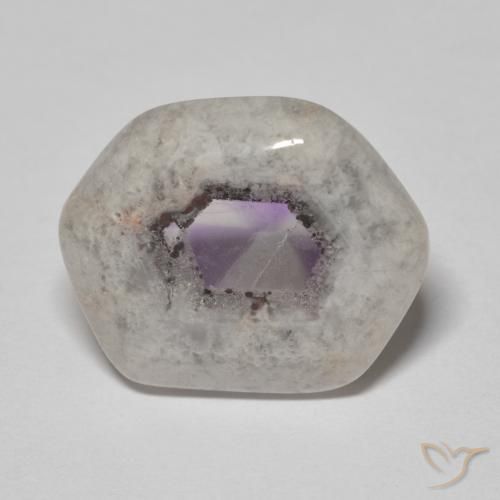 11.44ct Naturale Multicolore Fetta di geode di ametista, Taglio a fantasia, Trasparente