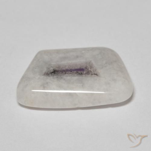 Fetta di geode di ametista Multicolore naturale da 7.26 ct, Taglio a fantasia, Trasparente