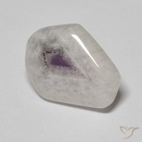 Fetta di geode di ametista Multicolore naturale da 6.74 ct, Taglio a fantasia, Trasparente