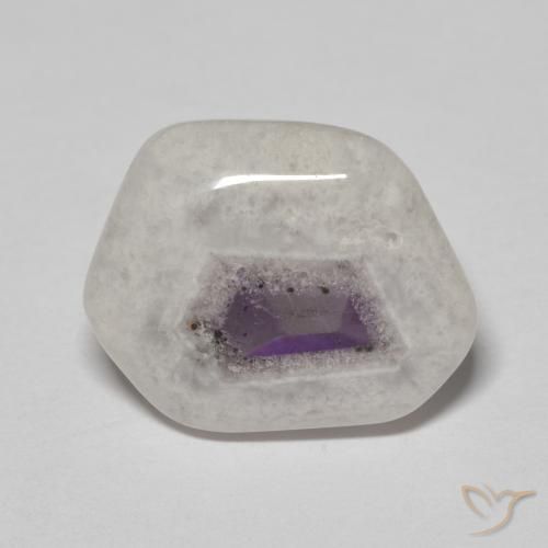 9.26ct Naturale Multicolore Fetta di geode di ametista, Taglio a fantasia, Trasparente