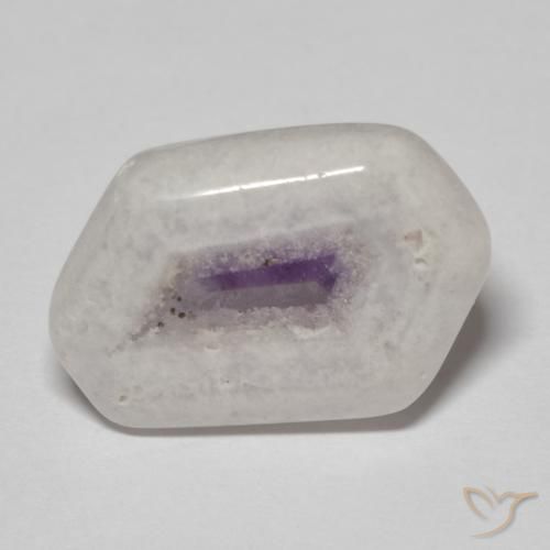 11.48ct Naturale Multicolore Fetta di geode di ametista, Taglio a fantasia, Trasparente
