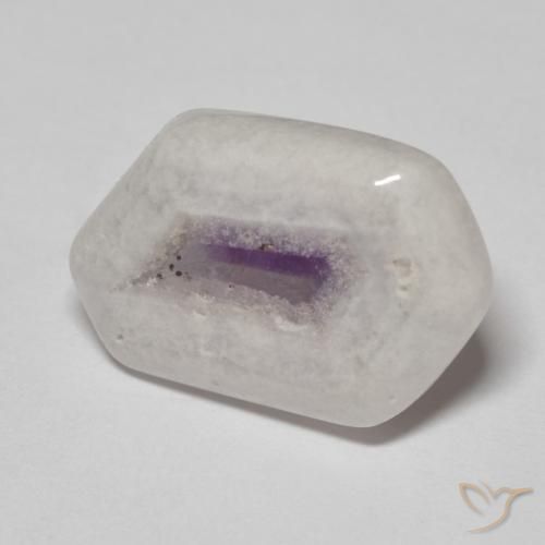 Fetta di geode di ametista Multicolore naturale da 11.48 ct, Taglio a fantasia, Trasparente