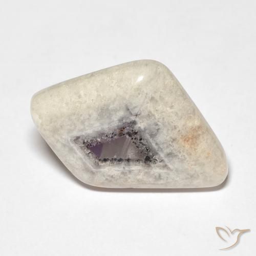 9.47ct Naturale Multicolore Fetta di geode di ametista, Taglio a fantasia, Trasparente