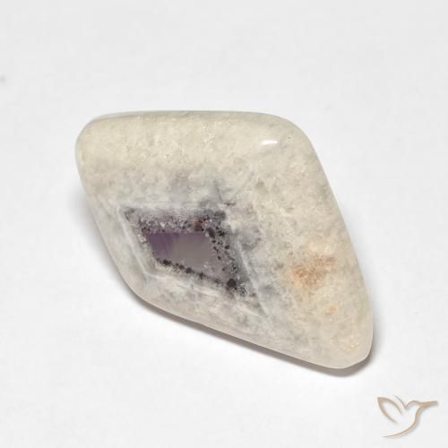 Fetta di geode di ametista Multicolore naturale da 9.47 ct, Taglio a fantasia, Trasparente