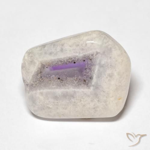 Fetta di geode di ametista Multicolore naturale da 8.69 ct, Taglio a fantasia, Trasparente