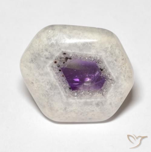 12.73ct Naturale Multicolore Fetta di geode di ametista, Taglio a fantasia, Trasparente
