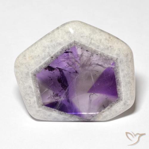 41.52ct Naturale Multicolore Fetta di geode di ametista, Taglio a fantasia, Trasparente