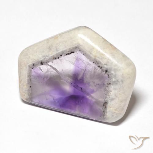 24.07ct Naturale Multicolore Fetta di geode di ametista, Taglio a fantasia, Trasparente