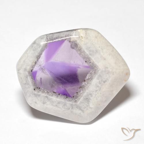 28.71ct Naturale Multicolore Fetta di geode di ametista, Taglio a fantasia, Trasparente