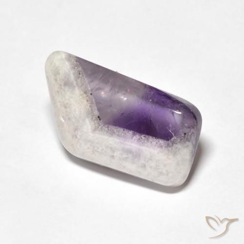 9.76ct Naturale Multicolore Fetta di geode di ametista, Taglio a fantasia, Trasparente