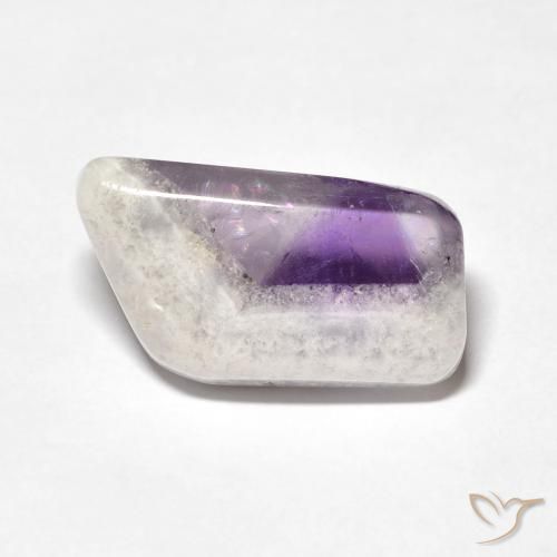 Fetta di geode di ametista Multicolore naturale da 9.76 ct, Taglio a fantasia, Trasparente