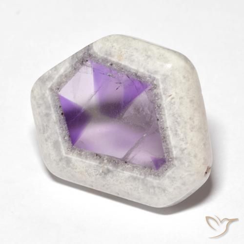 23.22ct Naturale Multicolore Fetta di geode di ametista, Taglio a fantasia, Trasparente
