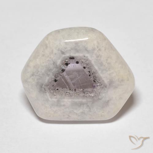 6.24ct Naturale Multicolore Fetta di geode di ametista, Taglio a fantasia, Trasparente