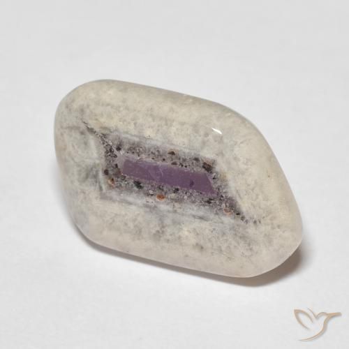 Fetta di geode di ametista Multicolore naturale da 6.08 ct, Taglio a fantasia, Trasparente