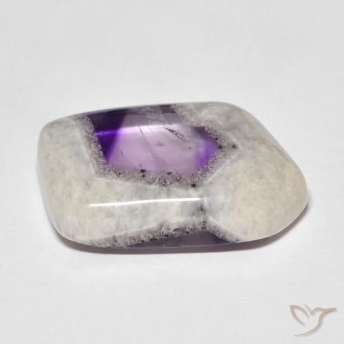 Fetta di geode di ametista Multicolore naturale da 13.50 ct, Taglio a fantasia, Trasparente