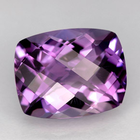 Ametista naturale viola da 6,13 ct, taglio a cuscino, VVS