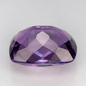 Ametista naturale viola da 6,13 ct, taglio a cuscino, VVS