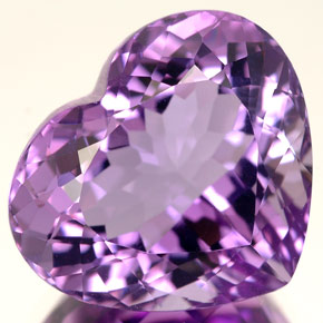 Ametista naturale viola da 12,13 ct, a forma di cuore, VVS