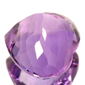 Ametista naturale viola da 12,13 ct, a forma di cuore, VVS