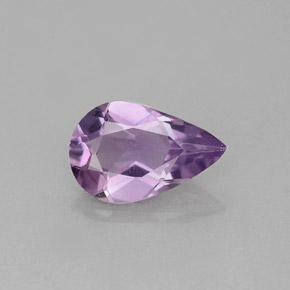 Ametista Viola naturale da 0.96 ct, Forma a pera, VVS-VS