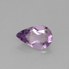 Ametista Viola naturale da 0.96 ct, Forma a pera, VVS-VS