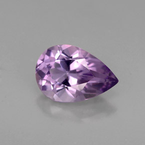 Ametista naturale viola da 1,24 ct, taglio a pera, VS