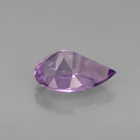 Ametista naturale viola da 1,24 ct, taglio a pera, VS