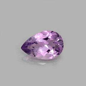 Ametista naturale viola da 1,13 ct, taglio a pera, VS