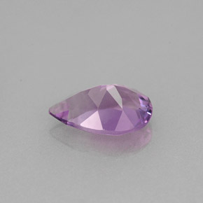 Ametista naturale viola da 1,13 ct, taglio a pera, VS