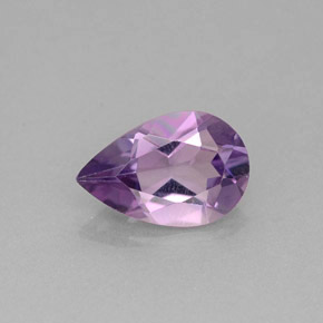 Ametista naturale viola da 1,04 ct, taglio a pera, VS