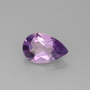 Ametista naturale viola da 1,04 ct, taglio a pera, VS