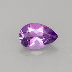 Ametista naturale viola da 1,14 ct, taglio a pera, VS