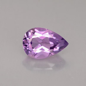 Ametista naturale viola da 1,32 ct, taglio a pera, VS