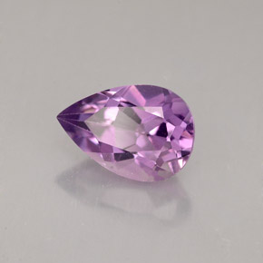 Ametista naturale viola da 1,32 ct, taglio a pera, VS