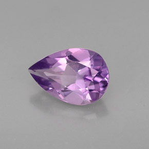 Ametista naturale viola da 1,05 ct, taglio a pera, VS