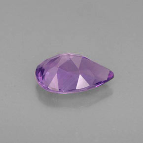 Ametista naturale viola da 1,05 ct, taglio a pera, VS