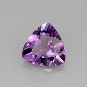 Ametista naturale viola da 1,36 ct, trillion, VVS