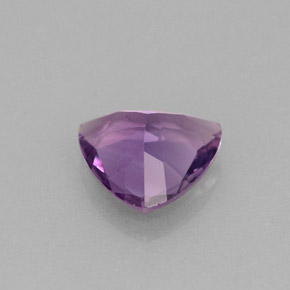 Ametista naturale viola da 1,36 ct, trillion, VVS