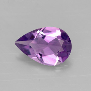 Ametista naturale viola da 1,05 ct, taglio a pera, VVS-VS