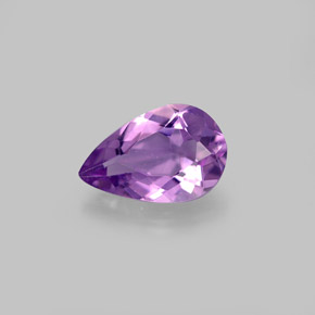 Ametista naturale viola da 1,17 ct, taglio a pera, VVS-VS